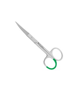 Ciseaux chirurgicaux pointu/mousse, courbé, 13cm, Image 1