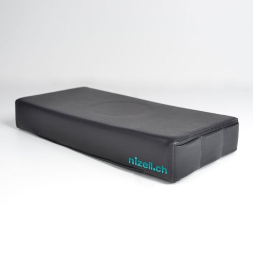 Coussin appui-tête avec creux et fixations bilatérales, 40 x 20 x 6 cm, Image 1