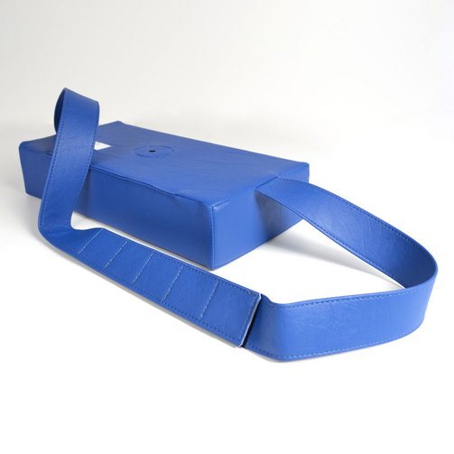 Coussin appui-tête avec creux, sangles et velcro, 40 x 20 x 8 cm, Image 2