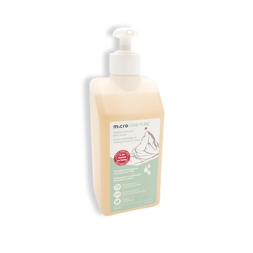 PURE savon pour les mains, 500ml, parfumé, avec distributeur à pompe | microCARE, Image 1