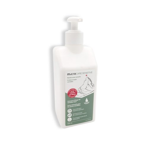 SENSITIVE soin des mains, 500ml, avec distributeur à pompe | microCARE, Image 1