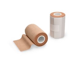 Wero Adhesive Cotton, Plast 25, unsteril, 8cm x 2.5m, braun, Bild 1