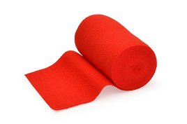 Wero Last, non-stérile, 8cm x 5m, rouge, Image 1